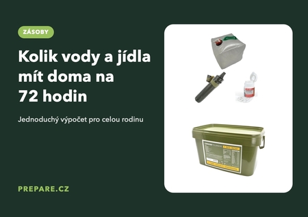 Kolik vody a jídla mít doma na 72 hodin