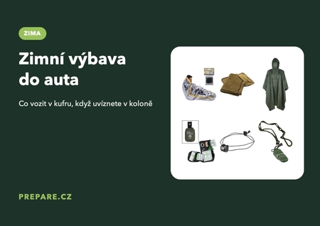 Zimní výbava do auta: co vozit, když uvíznete v koloně