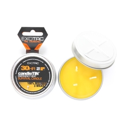 Outdoorová svíčka EXOTAC candleTIN se třemi knoty