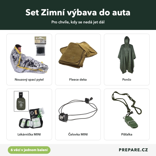 Co je v setu Zimní výbava do auta – přehled 6 věcí